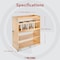 Rev-A-Shelf Maple Veneer, Light Brown, 10.5 in W, 25.25 in H, 21.81 in D, 21.75 in L, Light Brown 449UT-BCSC-10C - alternate 12